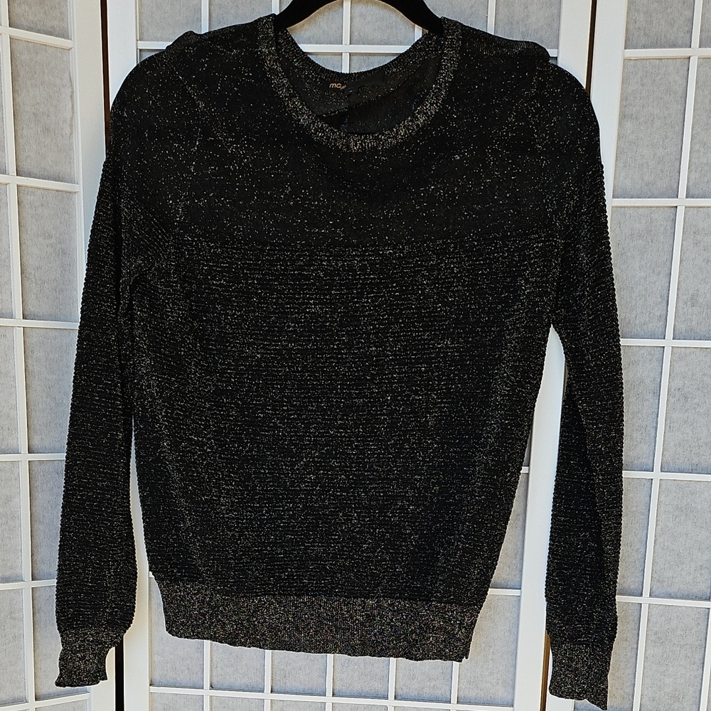 Maje Black Sparkle Women's Sweater